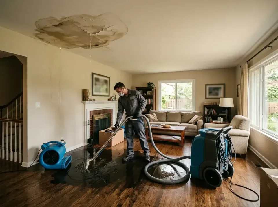 attic-pipe-burst-ceiling-drip-008 — frequently asked questions, Water Damage Restoration & Carpet Care in Port Washington No…